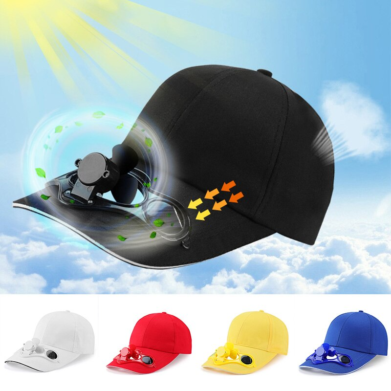 Solar Fan Sommer Utendørs Baseball Caps | Skanto
