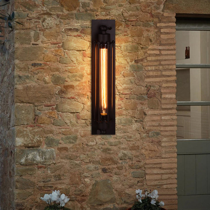 Minimalistisk Linje Vanntett Støvfri LED Hagevegglampe | Skanto