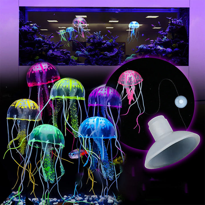 Skanto | Akvarium landskap simulering transparent fluorescerende manet