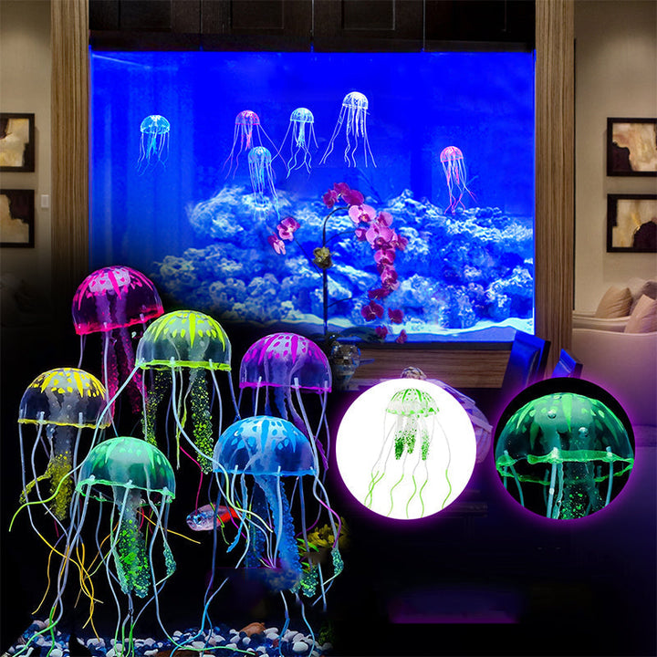 Skanto | Akvarium landskap simulering transparent fluorescerende manet