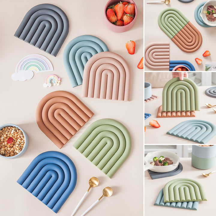 Skanto | Rainbow Silikon Bordmat Coaster