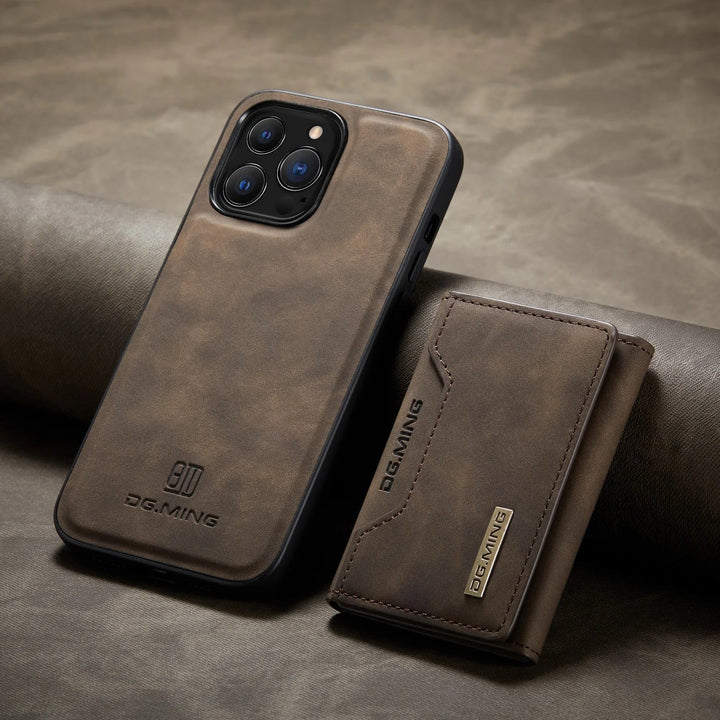 Skanto | 2 i 1 avtakbar skinnlommebokdeksel for iPhone