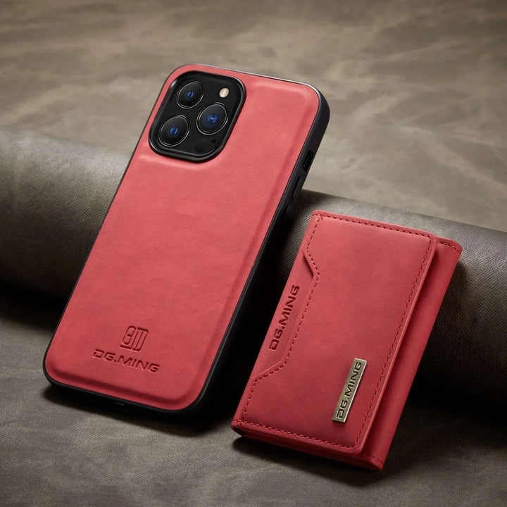 Skanto | 2 i 1 avtakbar skinnlommebokdeksel for iPhone