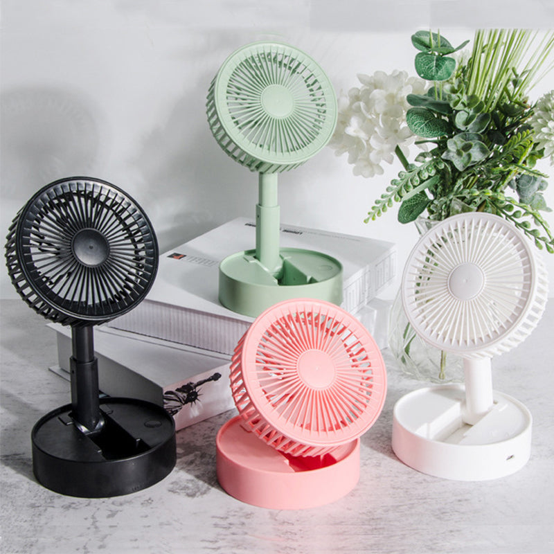 Mini vifte med sammenleggbar teleskopisk telefonholder | Skanto