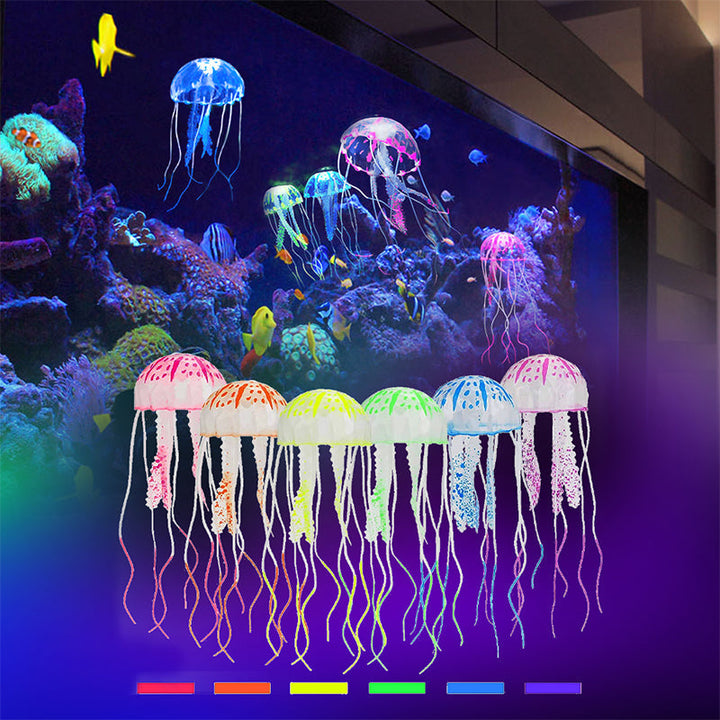 Skanto | Akvarium landskap simulering transparent fluorescerende manet