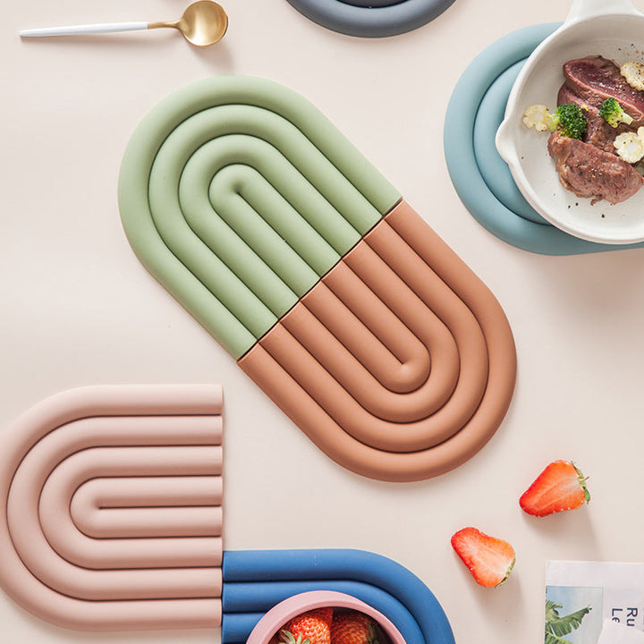 Skanto | Rainbow Silikon Bordmat Coaster