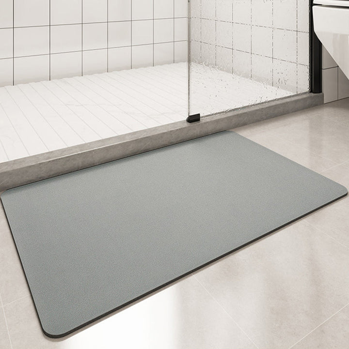 Solid Color Anti-Slip Badematmyk Rask-Dry Vaskbar Dusjmatte | Skanto