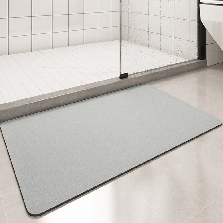 Solid Color Anti-Slip Badematmyk Rask-Dry Vaskbar Dusjmatte | Skanto