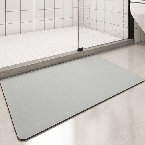 Solid Color Anti-Slip Badematmyk Rask-Dry Vaskbar Dusjmatte | Skanto