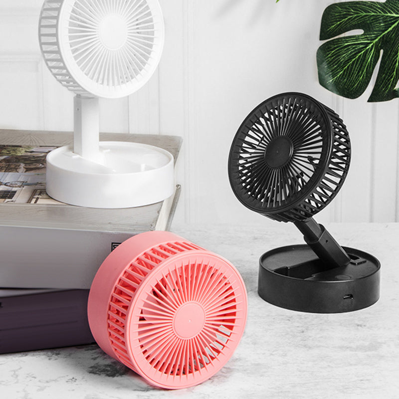 Mini vifte med sammenleggbar teleskopisk telefonholder | Skanto