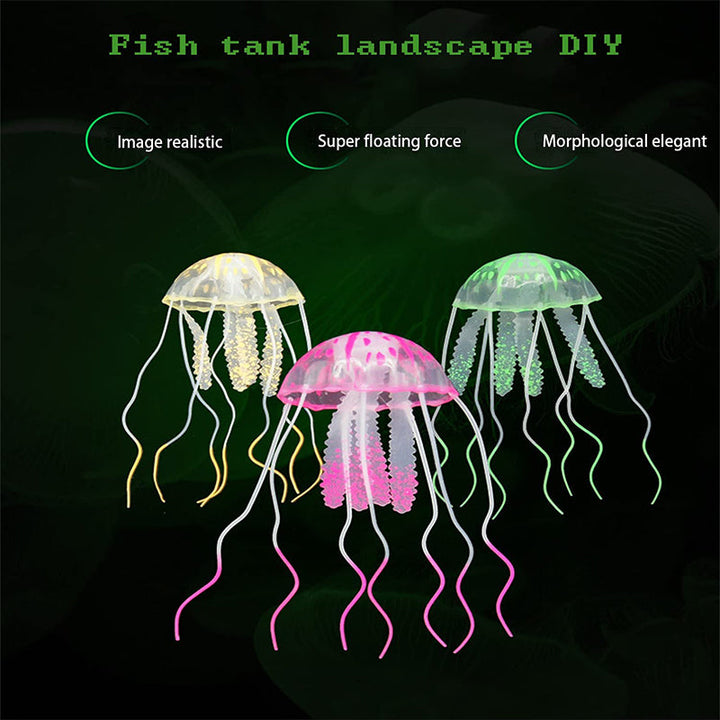 Skanto | Akvarium landskap simulering transparent fluorescerende manet
