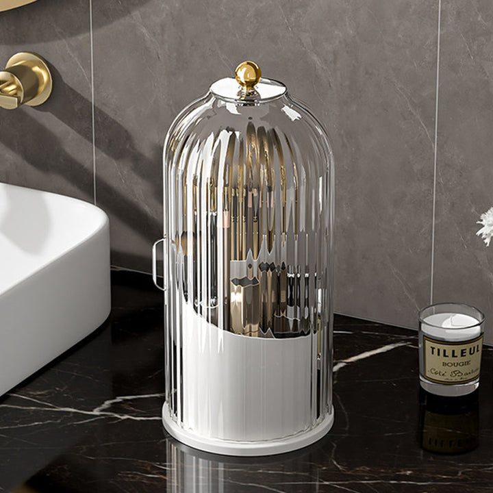 360° Rotating Makeup Brush Organizer Box | Skanto