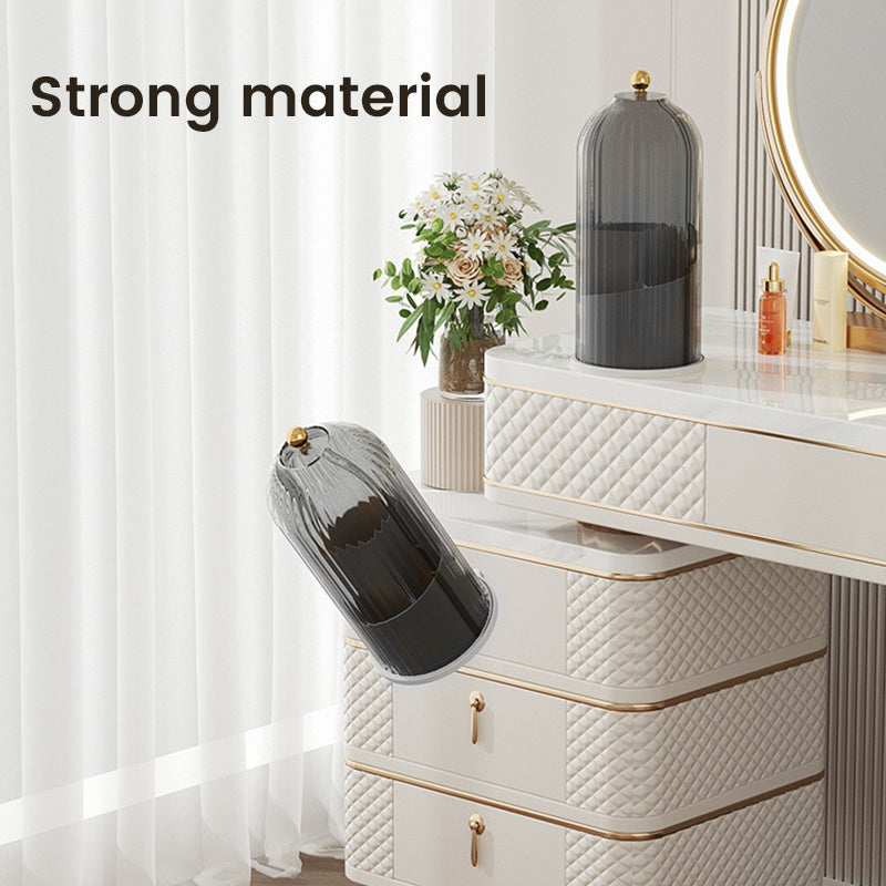 360° Rotating Makeup Brush Organizer Box | Skanto
