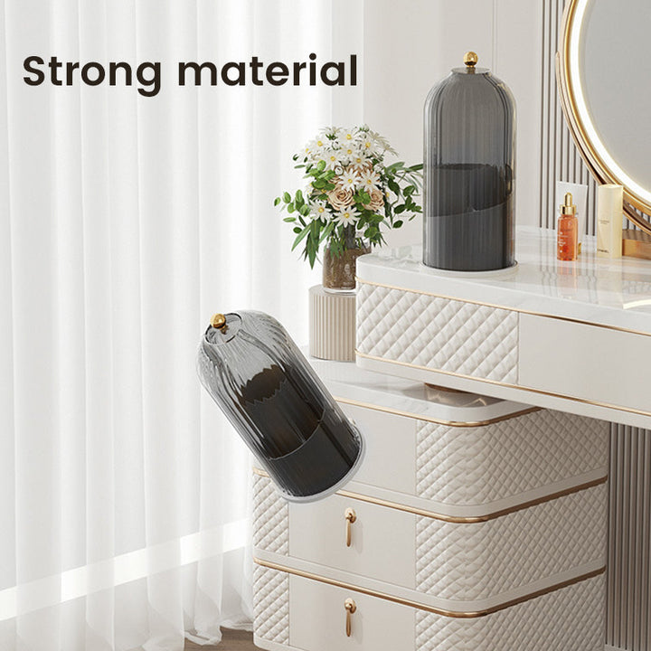 360° Rotating Makeup Brush Organizer Box | Skanto