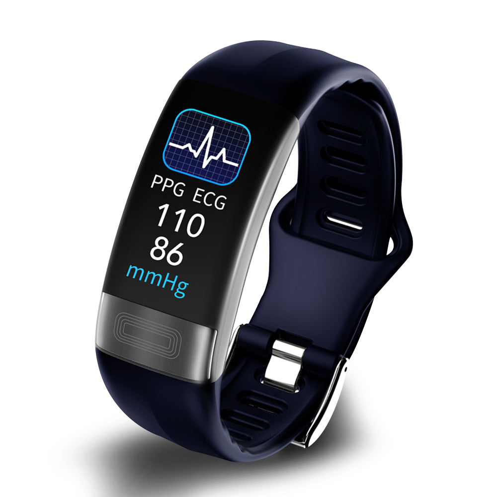 Smart armbånd Blodtrykk Monitor EKG, Hjertefrekvens, Oksygenmetning & Søvn Tracker FDA Godkjent