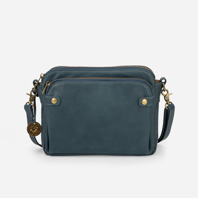 Skanto | Tre-lags lær crossover skulder- og clutch-veske