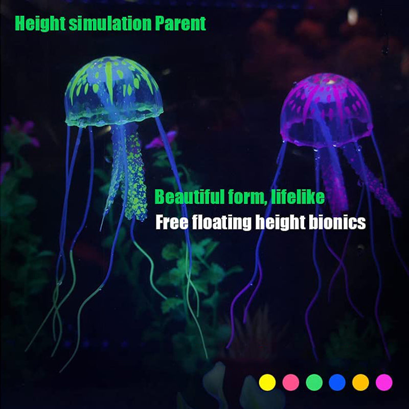 Skanto | Akvarium landskap simulering transparent fluorescerende manet