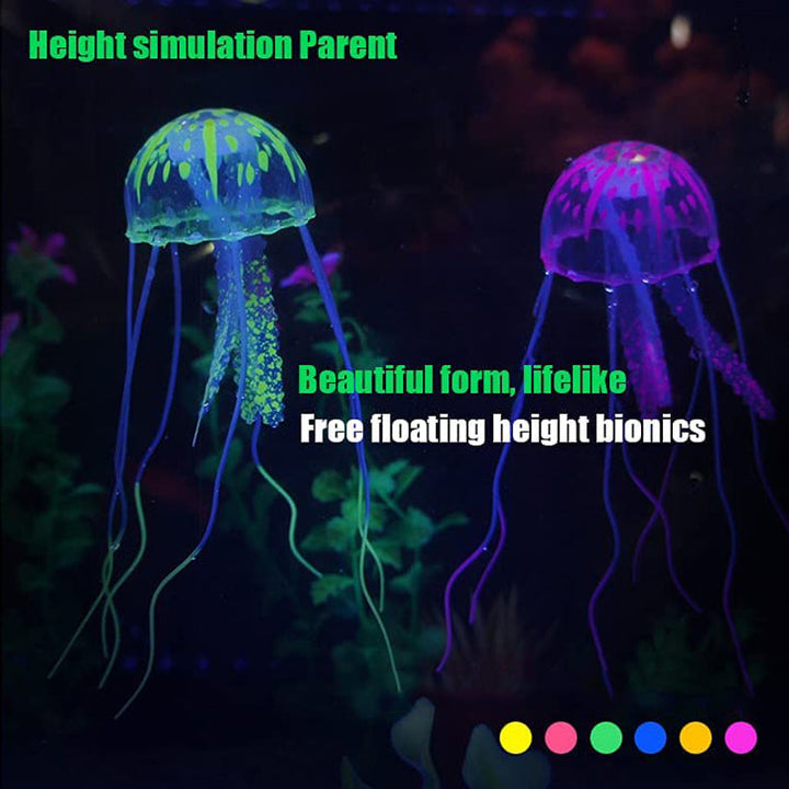 Skanto | Akvarium landskap simulering transparent fluorescerende manet