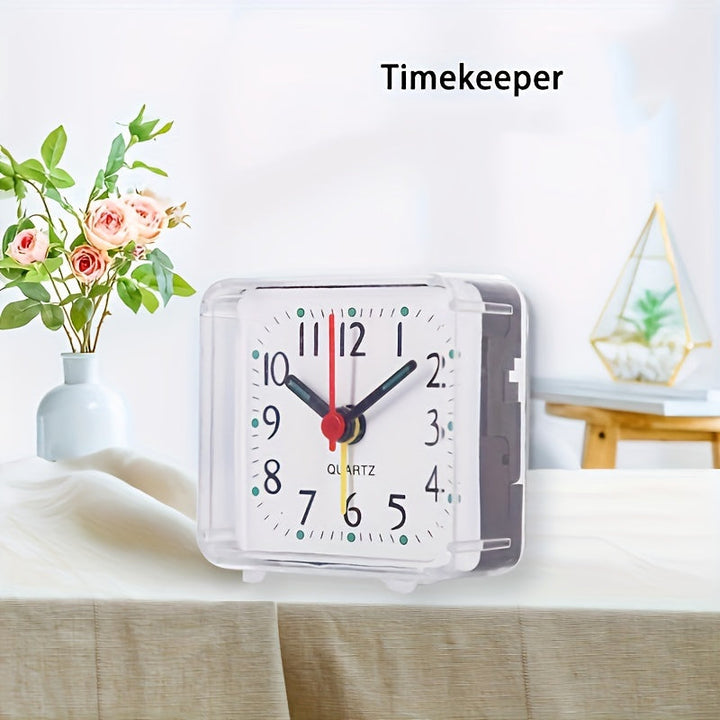 Enkel Hvit Firkantet Vekkerklokke | Skanto