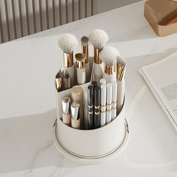 360° Rotating Makeup Brush Organizer Box | Skanto