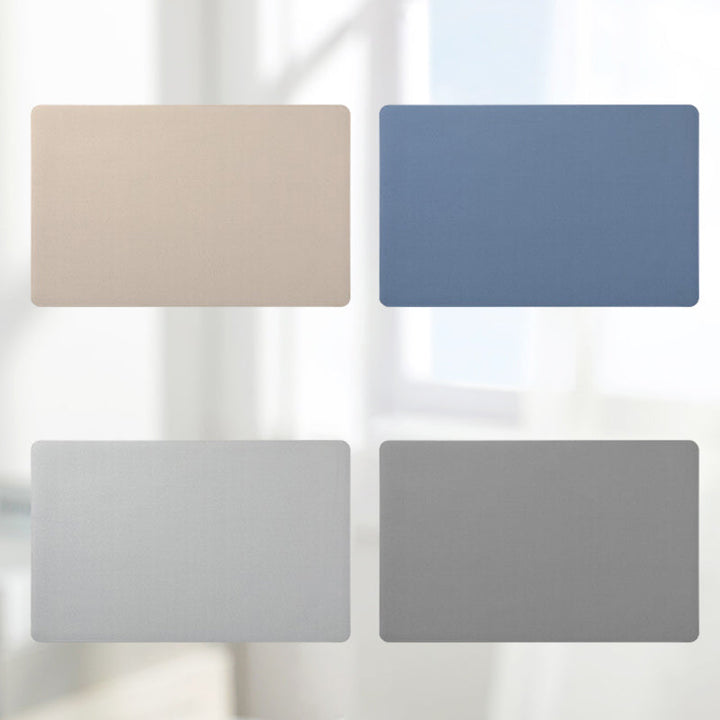 Solid Color Anti-Slip Badematmyk Rask-Dry Vaskbar Dusjmatte | Skanto