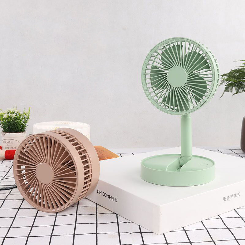 Mini vifte med sammenleggbar teleskopisk telefonholder | Skanto