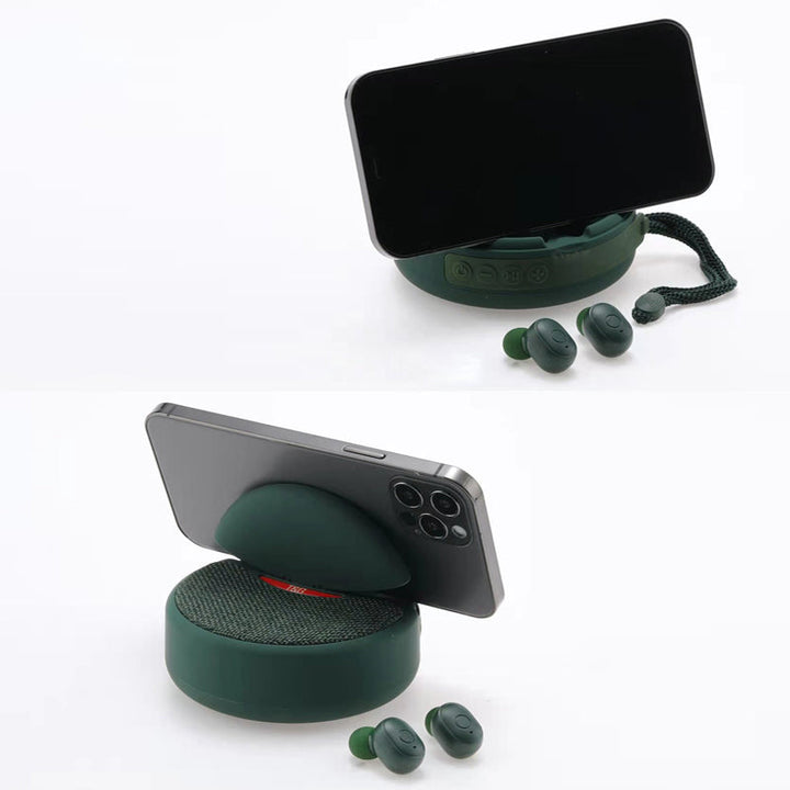 Skanto | 2 i 1 Portable Mini Lyd med Bluetooth Høretelefoner
