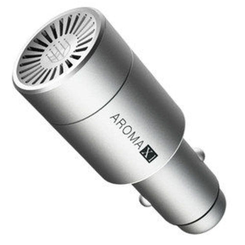 Skanto | 2-i-1 USB bilopplader & luftaroma diffusor, med 2A utgang & hvitt lys