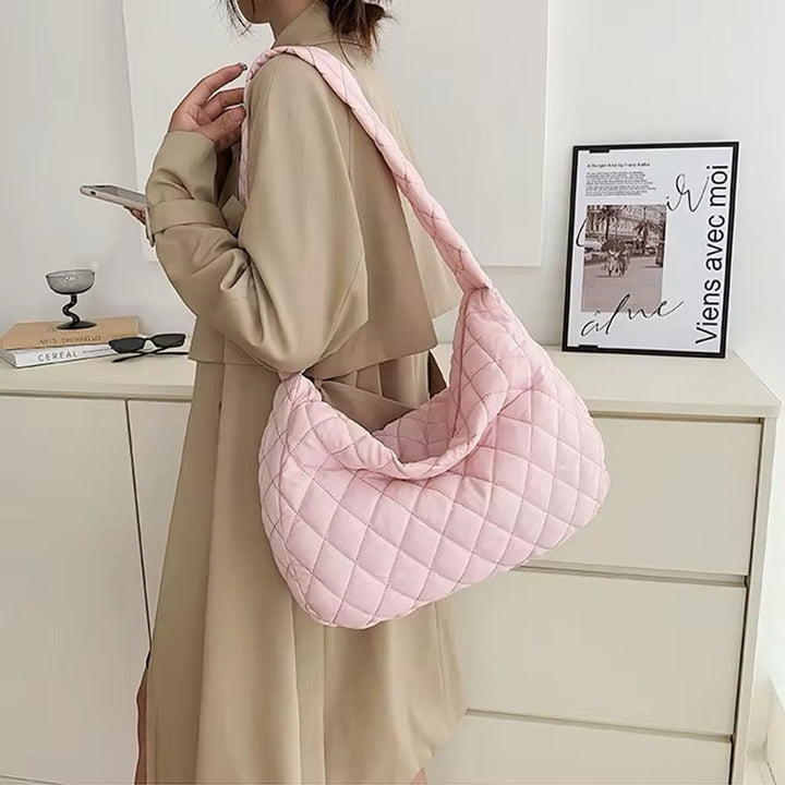 Skanto | Polstret Ballett Extra Large Puffer Tote Crossbody Polstret Skulderveske
