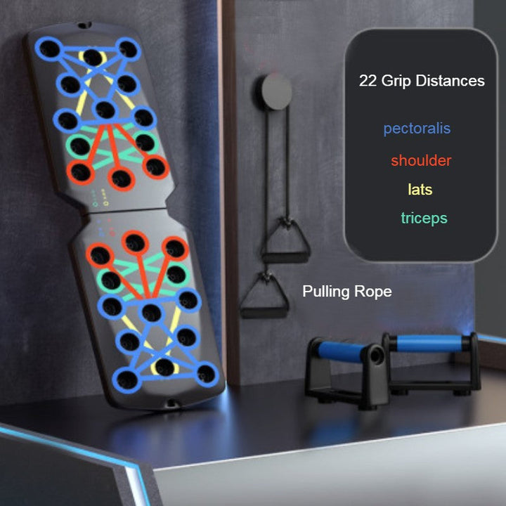 Skanto | Hjem Multifunksjonell Push-up Treningsbrett, med 4 Treningsmoduser, for Pectoralis, Skulder, Lats, Triceps Styrketrening
