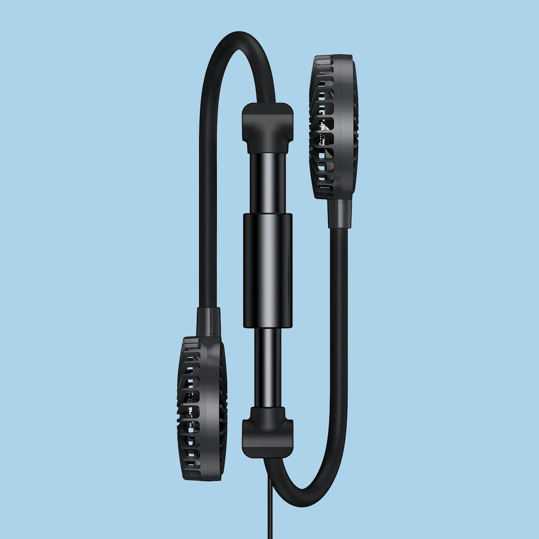 Skanto | Bil Hodestøtte Kjølefan, med 2-Hastighet, 360¬∞ Rotérbart Design & 1.5m USB Kabel, for Front- & Bakseter