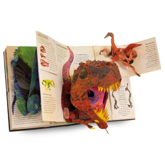 Skanto | DinoWorld 3D Pop-Up Bok | Forhistoriske Dinosaurer & Havmonstre | Innbundet