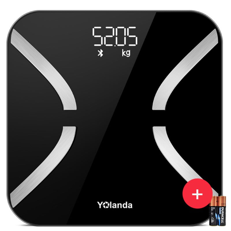 Skanto | Oppladbar Smart Bluetooth Digital Kroppsfettvekt, med Multi-indeks Test, Høy-presisjon Sensor og Multi-bruker Modus