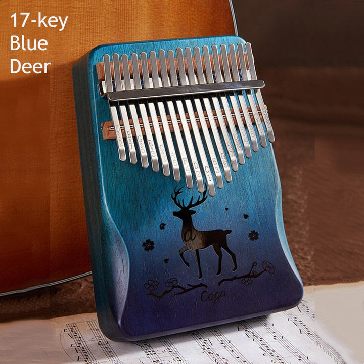 Skanto | Bærbar Kalimba, med 21 Taster & Solid Treplate, for Barn, Voksne, Nybegynnere, Profesjonelle