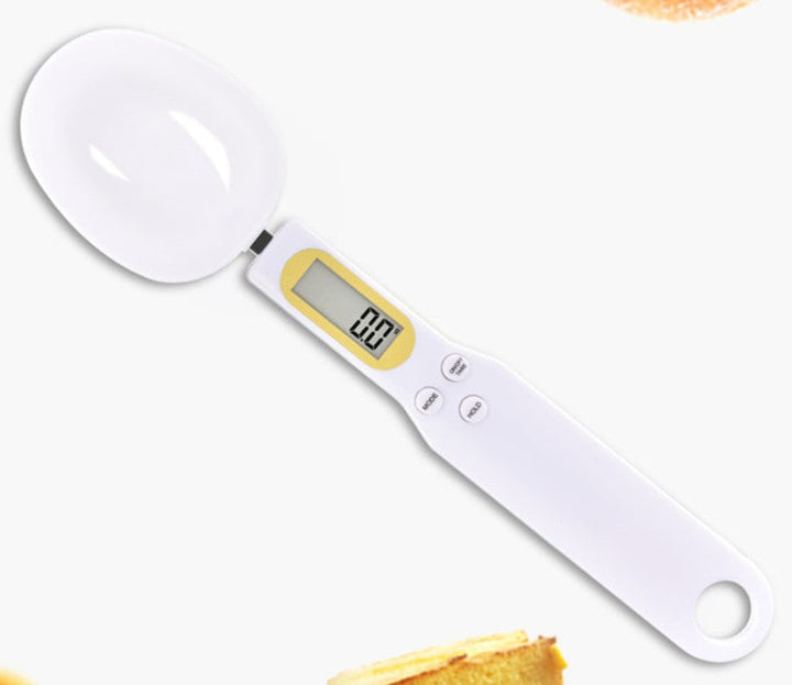 Skanto | Elektronisk Skålvekt Måleskje, med LCD Display, Høy Nøyaktighet & Avtakbart Design, for Fast og Flytende Ingredienser