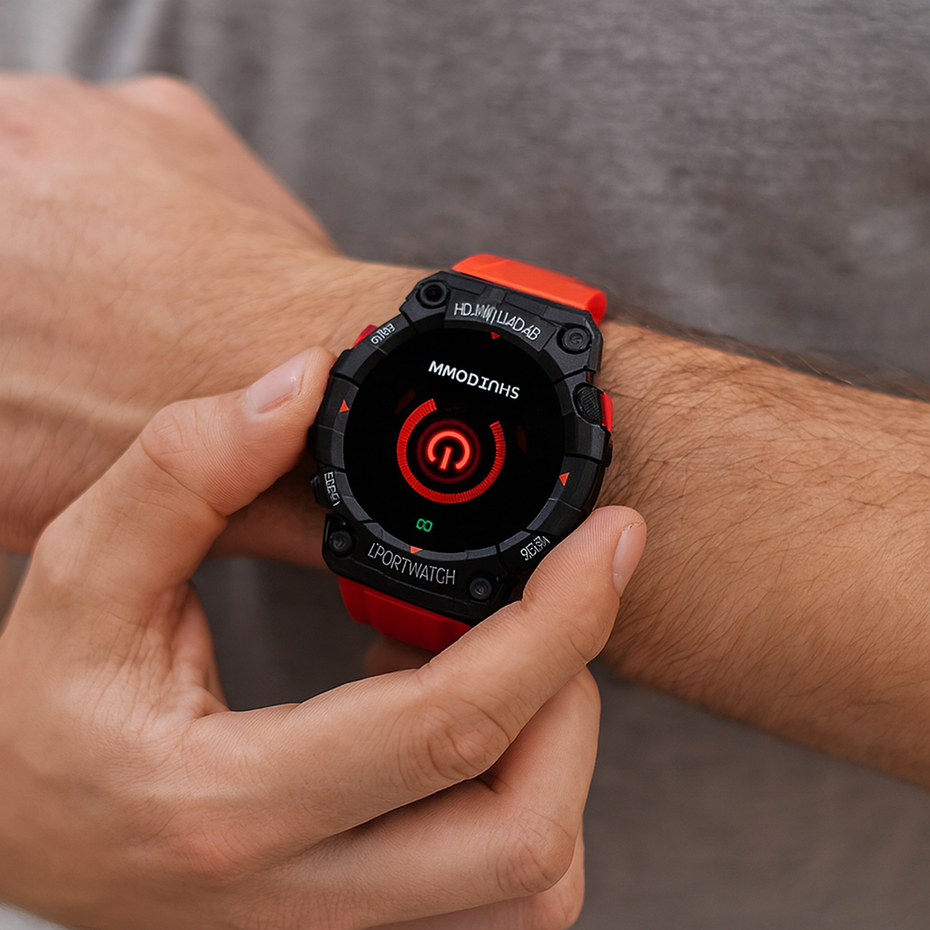 Wasserdichte Smartwatch med Fitness-Tracking