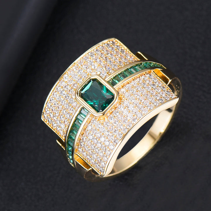 Skanto | Monaco Design Luksuriøs Statement Stabil Ring For Kvinner