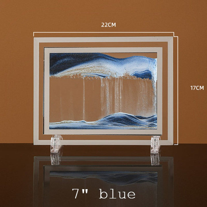 Skanto | Dynamisk Glassrammet Bevegelig Sand Natur Landskap, for Desktop, Hjem, Kontor, Dekor