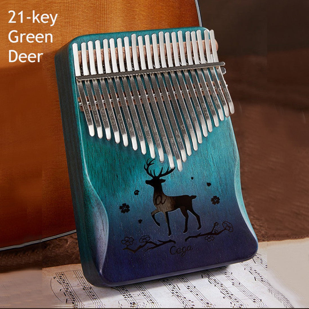 Skanto | Bærbar Kalimba, med 21 Taster & Solid Treplate, for Barn, Voksne, Nybegynnere, Profesjonelle