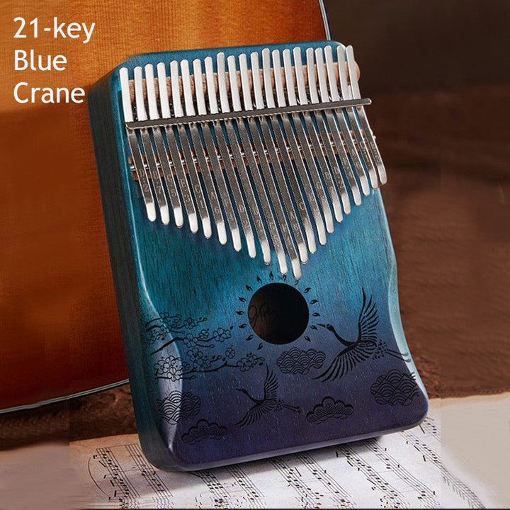 Skanto | Bærbar Kalimba, med 21 Taster & Solid Treplate, for Barn, Voksne, Nybegynnere, Profesjonelle