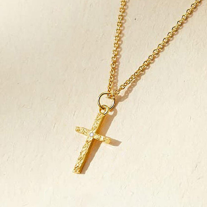 Skanto | 14k Initial Halskjede + GRATIS Kors Halskjede