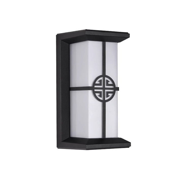 Moderne Industriell Kuboid Aluminium Akryl LED Vanntett Utendørs Vegglampe For Utendørs Patio | Skanto