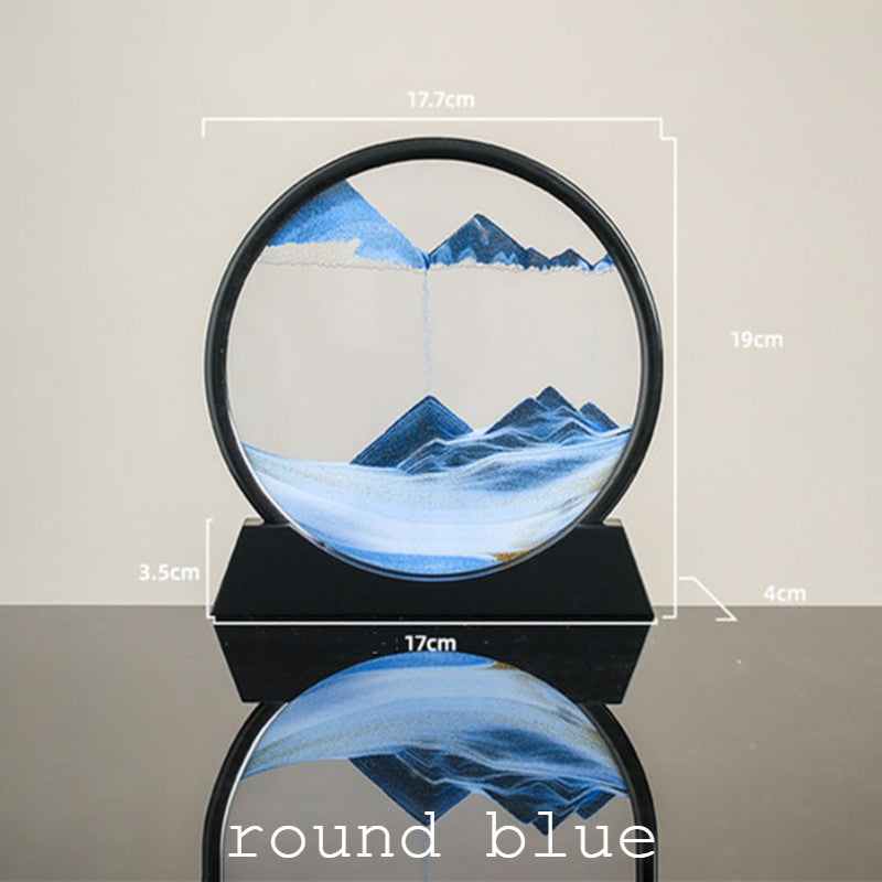 Skanto | Dynamisk Glassrammet Bevegelig Sand Natur Landskap, for Desktop, Hjem, Kontor, Dekor