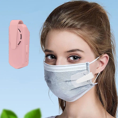 Clip-on oppladbar ansiktsmaske mini vifte, for sykling, løping, utendørs sport | Skanto