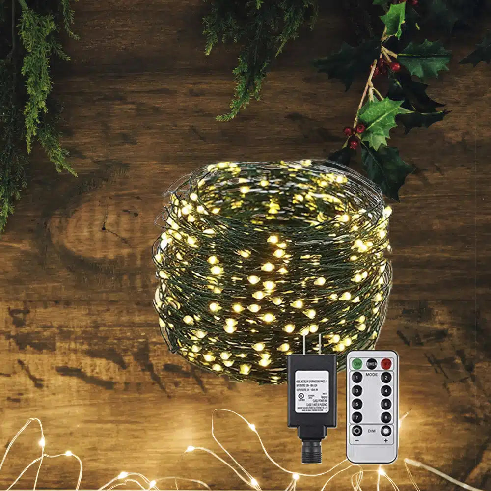 LED lyslenker med fjernkontroll og 8 lysinnstillinger – 30/40/50 meter – | Skanto