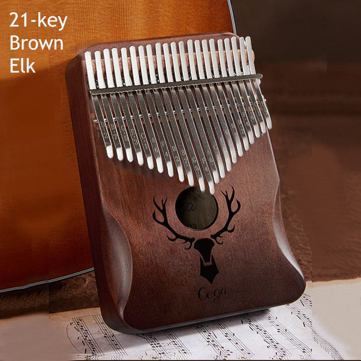Skanto | Bærbar Kalimba, med 21 tangenter og solid treplate, for barn, voksne, nybegynnere, profesjonelle