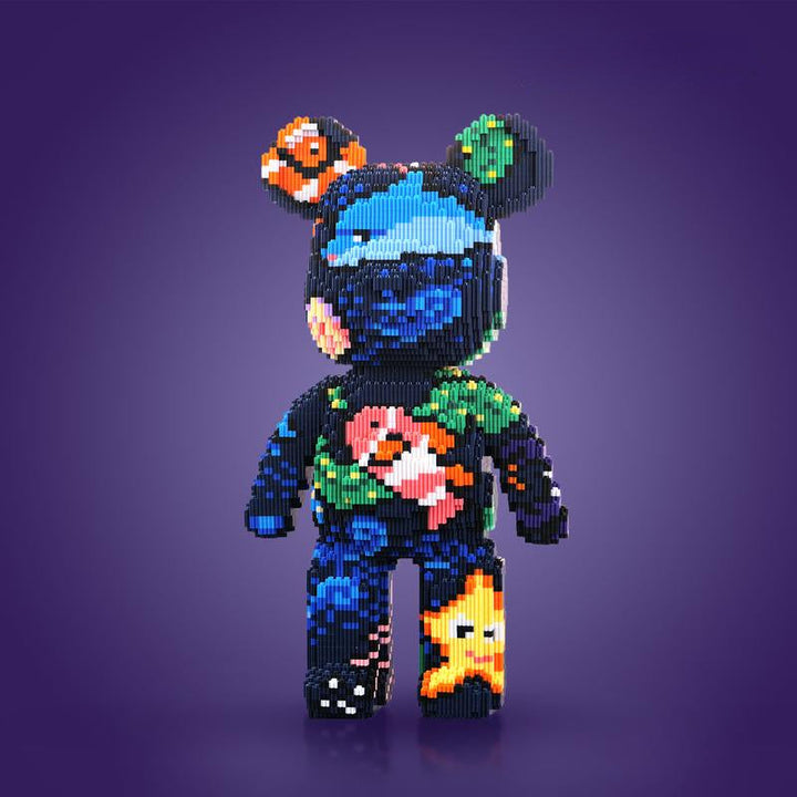 Skanto | DIY Pixel Art Blokk Bjørn Figurer – Kreativ Bygging & Samle Utstilling