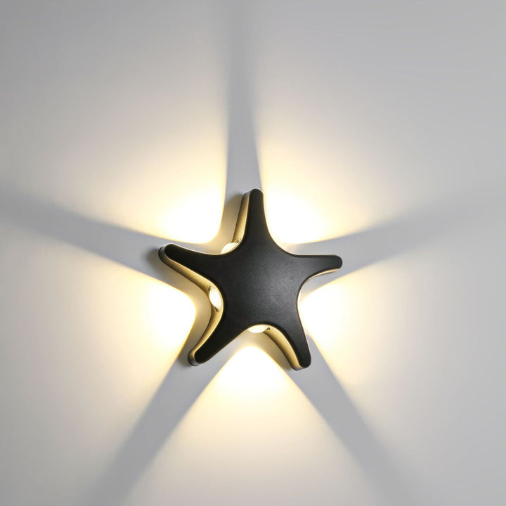 Skanto | Contemporary Simplicity Aluminium Sjøstjerne Design LED Vanntett Vegglampe for Utendørs Terrasse
