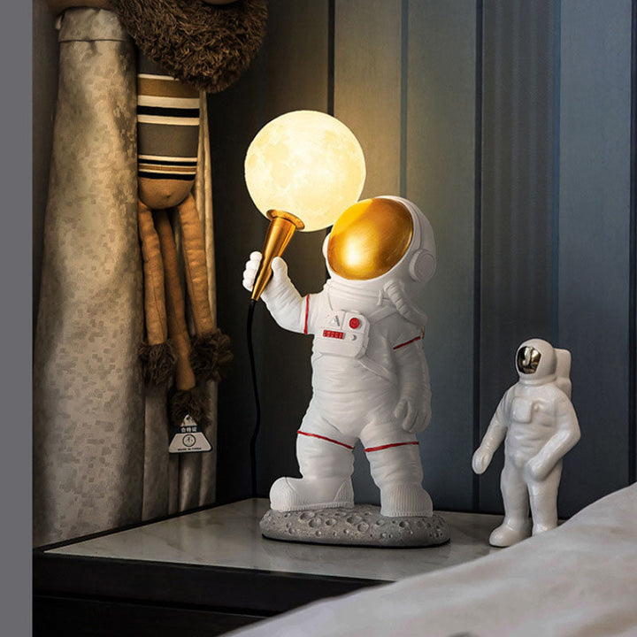 Skanto | Moderne Kreativ Tegneserie Astronaut Harpiks ABS 1-Lyskilde Vegglampe for Soverom