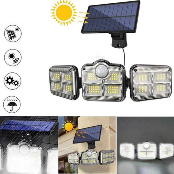 Skanto | Triple LED Solcelle Vegglampe